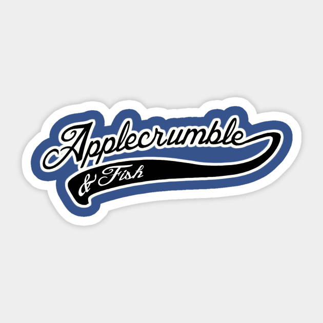 Applecrumble & Fish anyone? parody Spoof Design Sticker by IceTees
